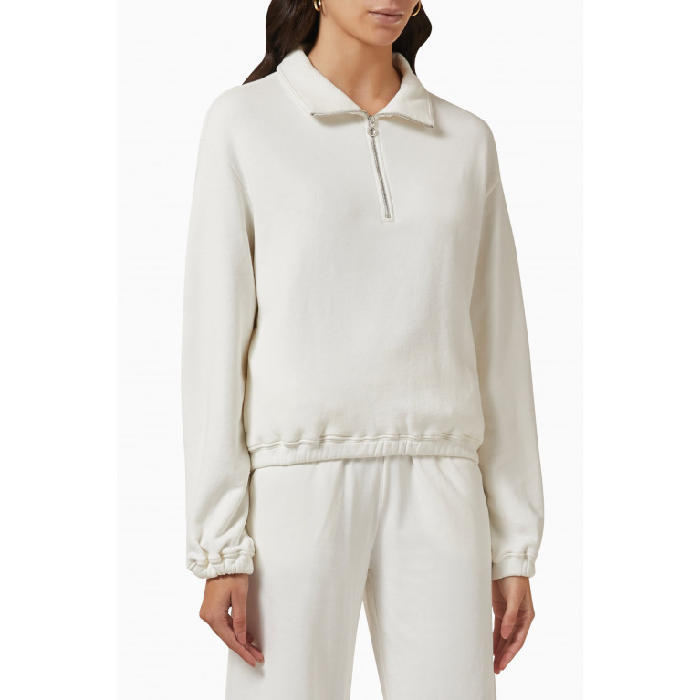 Ninety Percent - Skylar Zipped Sweatshirt in Organic Cotton