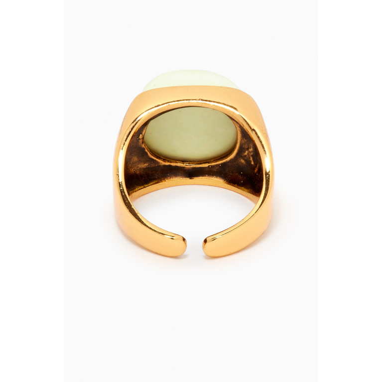 Mon Reve - Yasha Quartz Ring in Gold-plated Brass