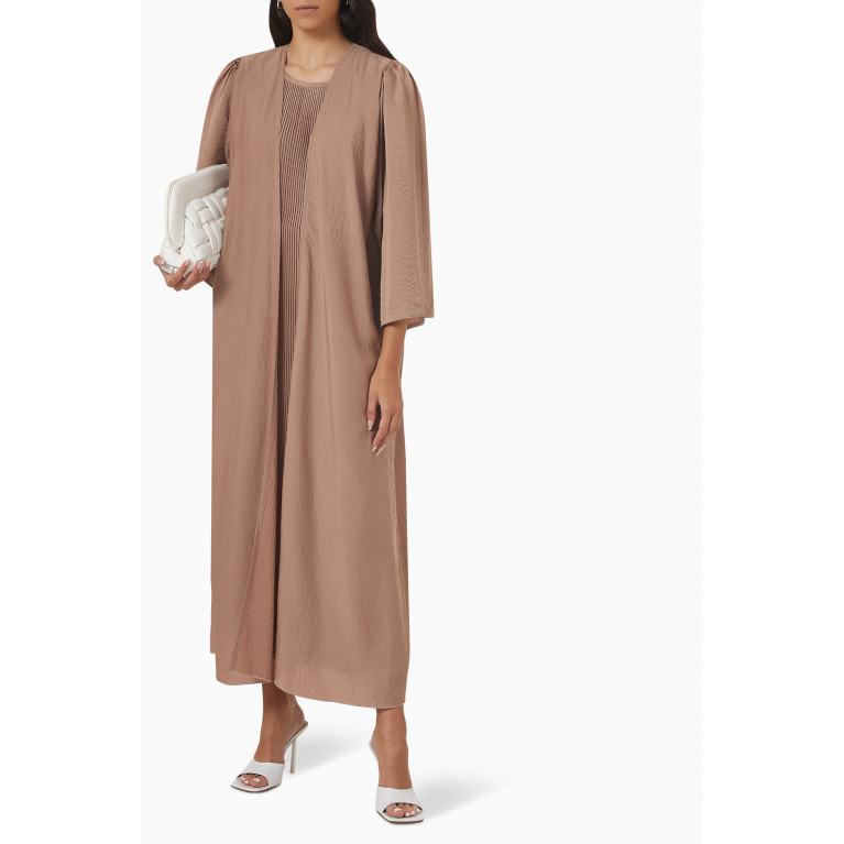 By Amal - Long Sleeve Abaya Set Pink