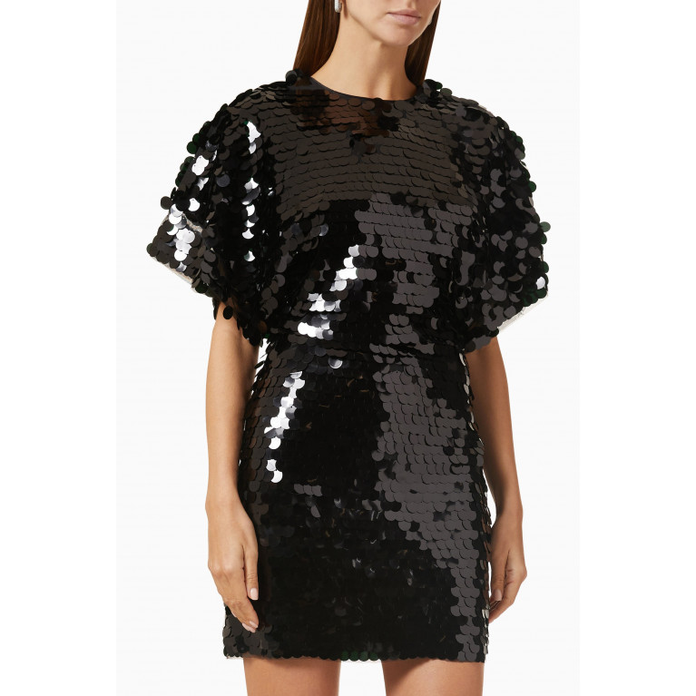 Rotate - Jasy Open-back Mini Dress in Sequins