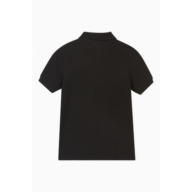 Lacoste - Regular-fit Petit Polo Shirt in Cotton-piqué Black