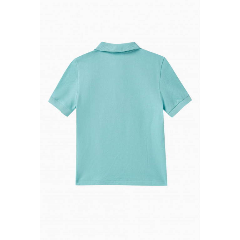 Lacoste - Regular-fit Petit Polo Shirt in Cotton-piqué Blue