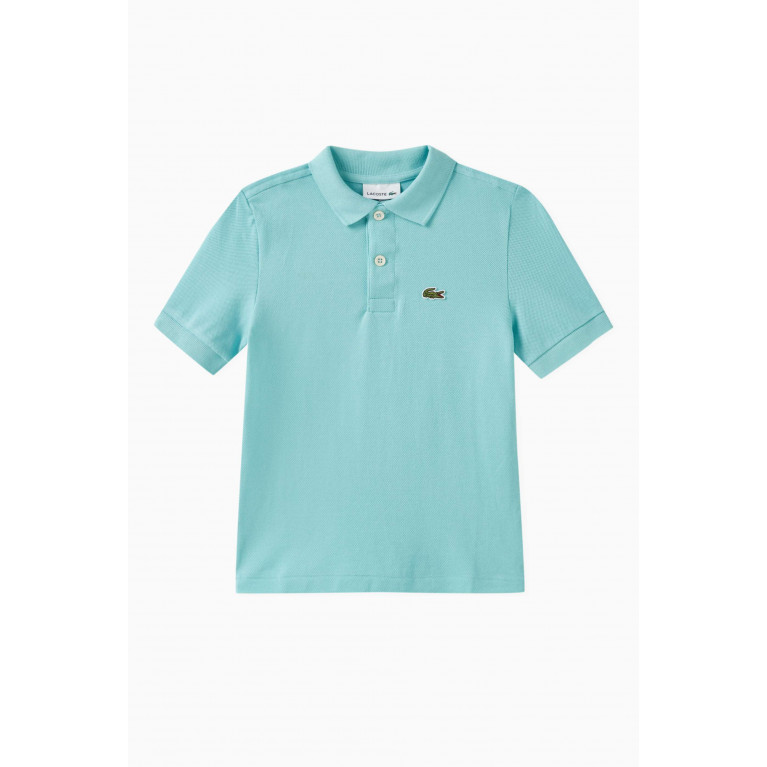 Lacoste - Regular-fit Petit Polo Shirt in Cotton-piqué Blue