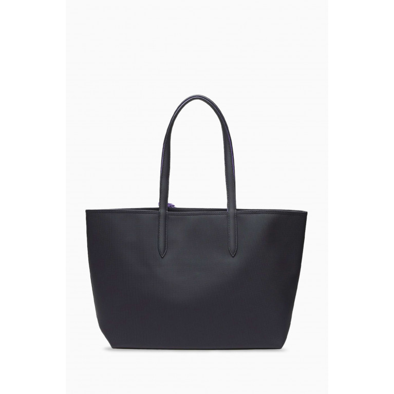 Lacoste - Anna Reversible Tote Bag in Grained Leather Multicolour
