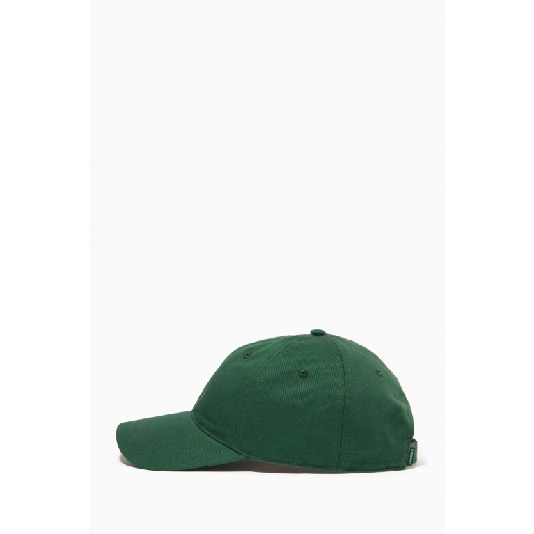 Lacoste - Logo Patch Baseball Cap in Organic Cotton Twill Green