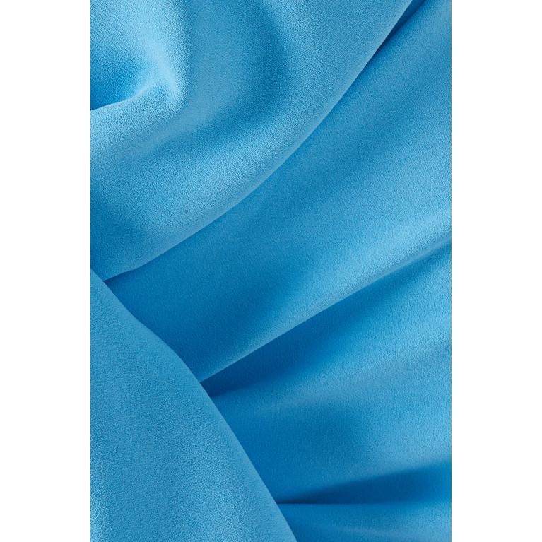 Solace London - Thalia Draped Midi Dress Blue