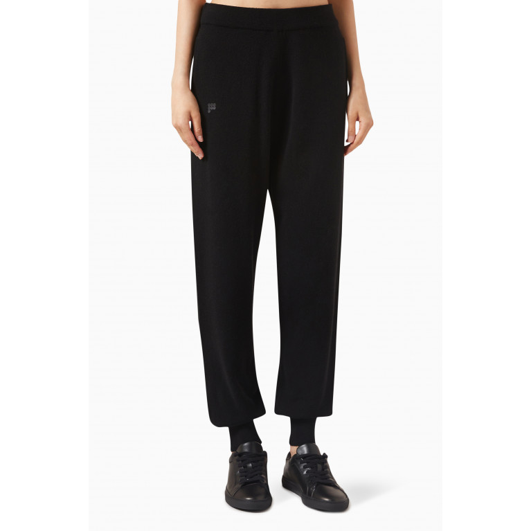 Pangaia - Core Track Pants in Recycled Cashmere Black