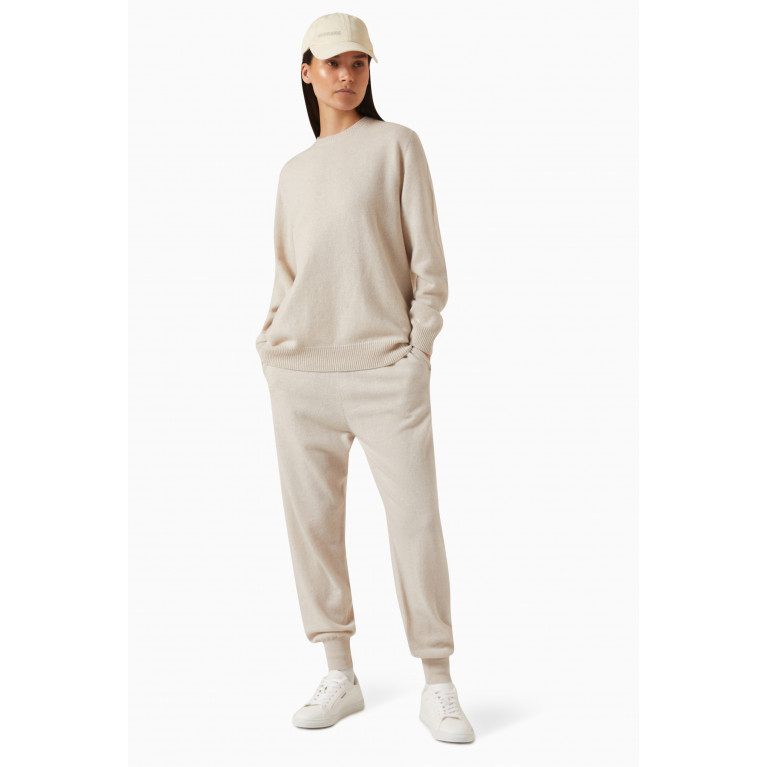 Pangaia - Core Track Pants in Recycled Cashmere Neutral