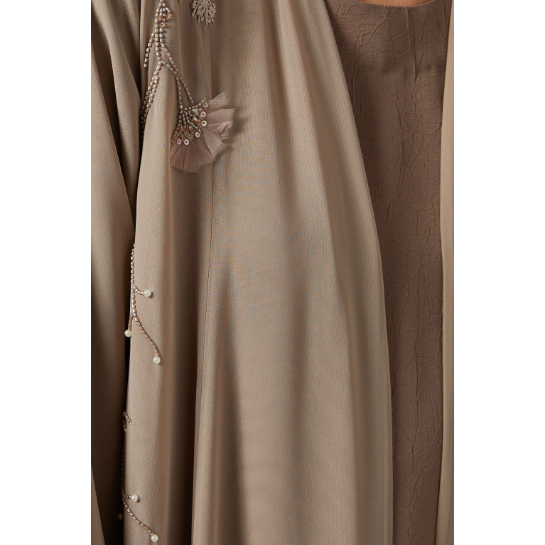 Homa Q - 3-piece Abaya Set in Chiffon