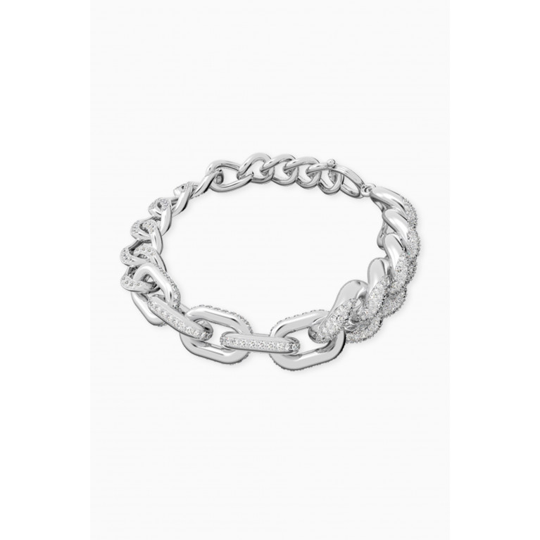 Swarovski - Dextera Crystal Chain Bracelet in Rhodium-plated Metal