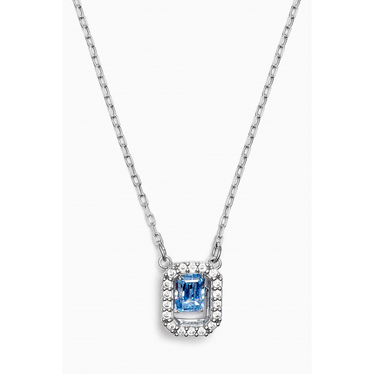 Swarovski - Millenia Crystal Necklace in Rhodium-plated Metal Blue