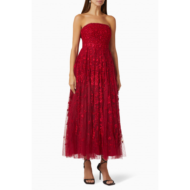 Needle & Thread - Olivia Ditsy Embroidered Gown in Tulle