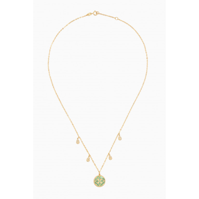Damas - Amelia Versailles Double-sided Pendant Necklace in 18kt Gold