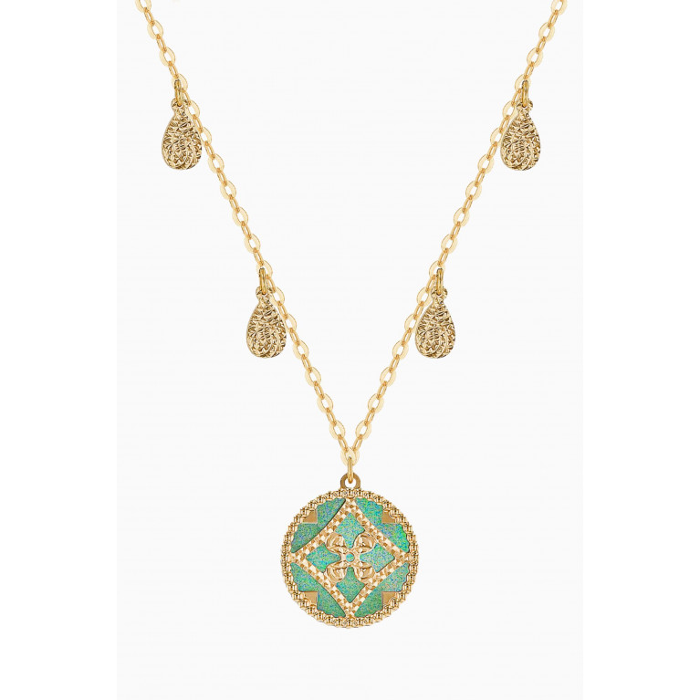 Damas - Amelia Versailles Double-sided Pendant Necklace in 18kt Gold