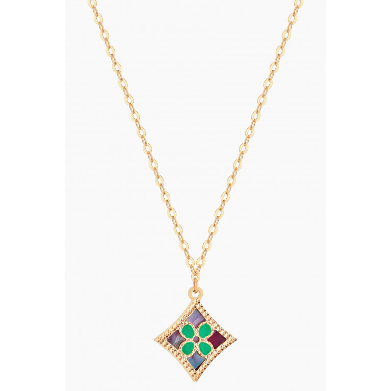 Damas - Amelia Versailles Garden Star Necklace in 18kt Gold