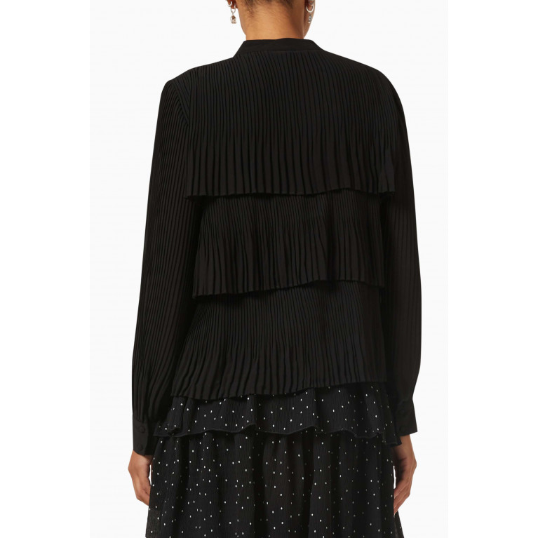 Y.A.S - Yaskalaya Pleated Tiered Shirt in Recycled-polyester