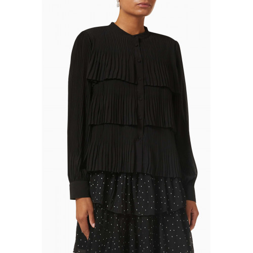 Y.A.S - Yaskalaya Pleated Tiered Shirt in Recycled-polyester