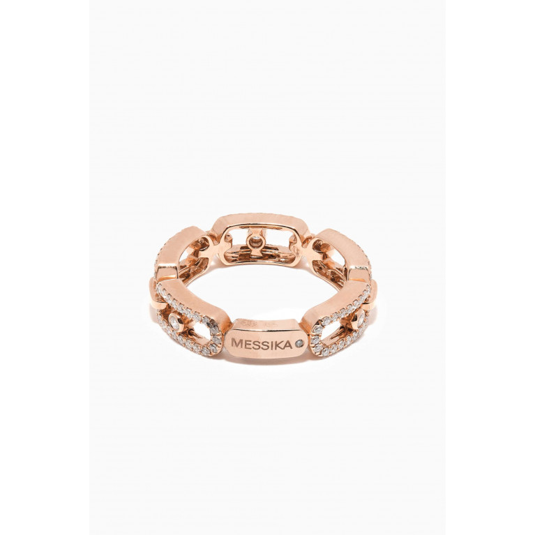 Messika - Move Uno Multi Pavé Diamond Ring in 18kt Rose Gold Rose Gold