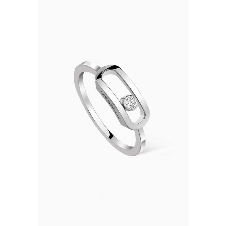 Messika - Move Uno Diamond Ring in 18kt White Gold