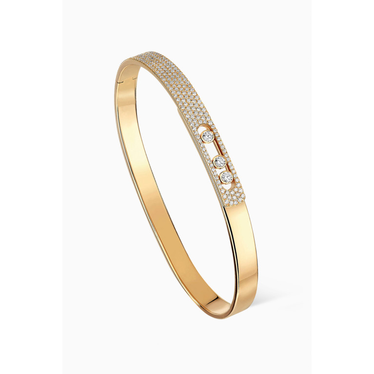Messika - Move Noa Pavé Diamond Bangle Bracelet in 18kt Gold