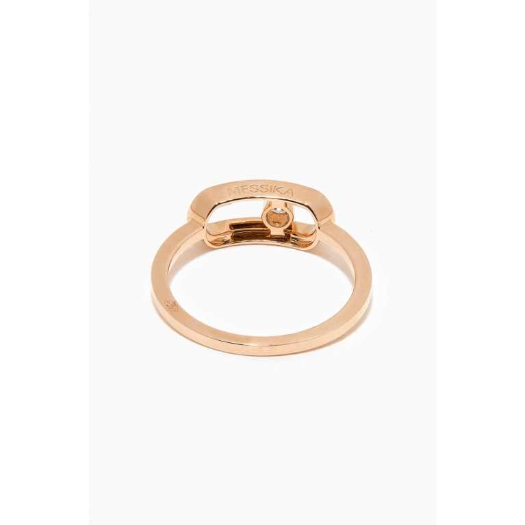 Messika - Move Uno Diamond Ring in 18kt Rose Gold Rose Gold