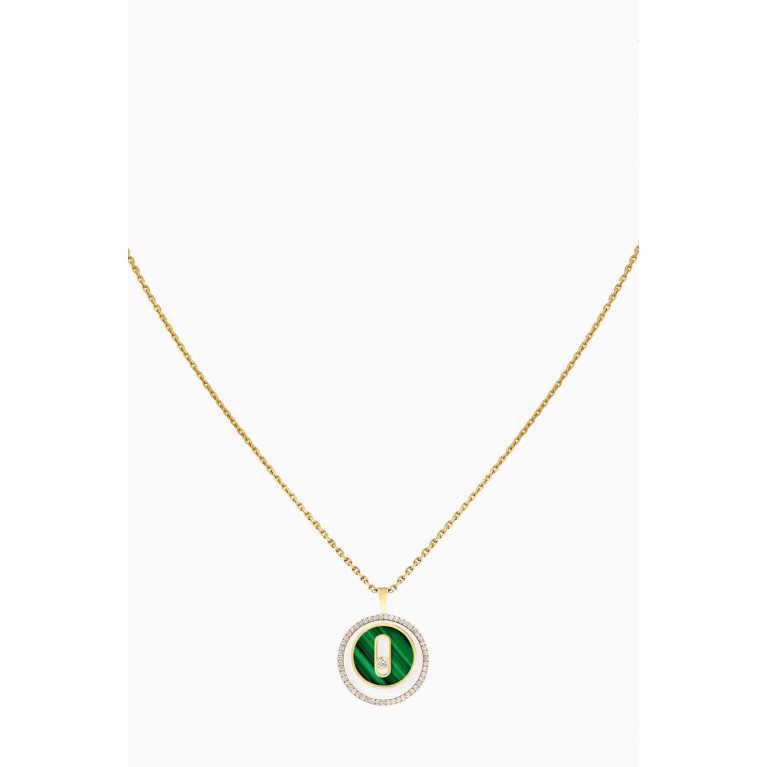 Messika - Lucky Move Diamond & Malachite Necklace in 18kt Gold