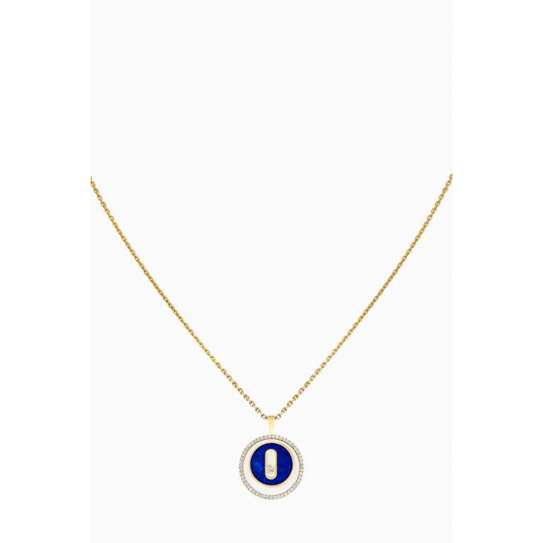 Messika - Lucky Move Diamond & Lapis Necklace in 18kt Gold