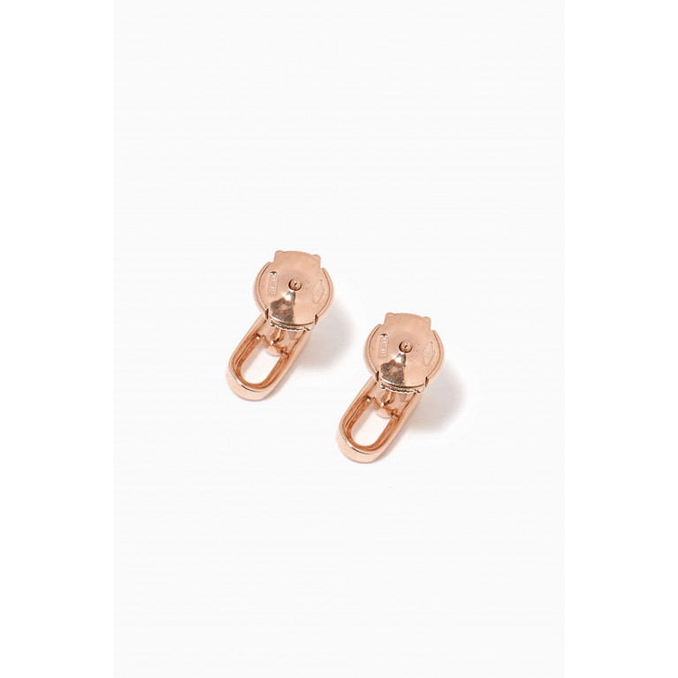 Messika - Move Uno Diamond Stud Earrings in 18kt Rose Gold Pink