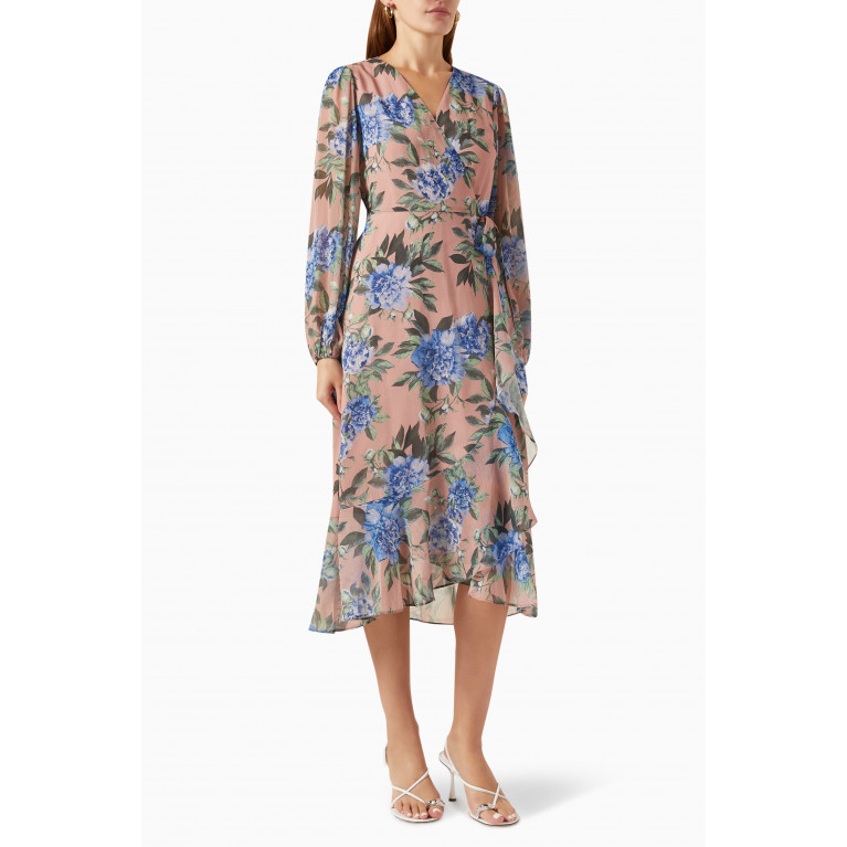 Y.A.S - Yasesme Midi Dress in Floral Satin