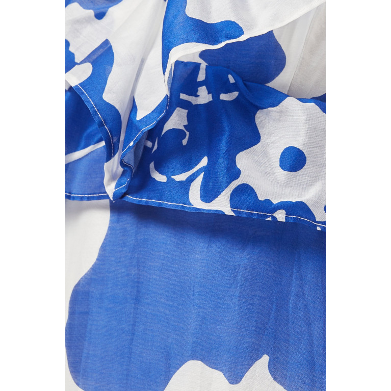 SIR The Label - Vivi Frill Maxi Dress in Cotton-silk blend