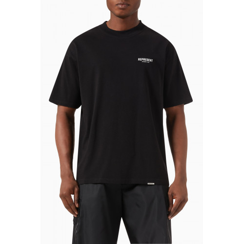 Represent - Owners Club T-shirt in Cotton Jersey Black