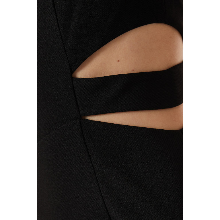 Elle Zeitoune - Mavis One-Shoulder Gown Black