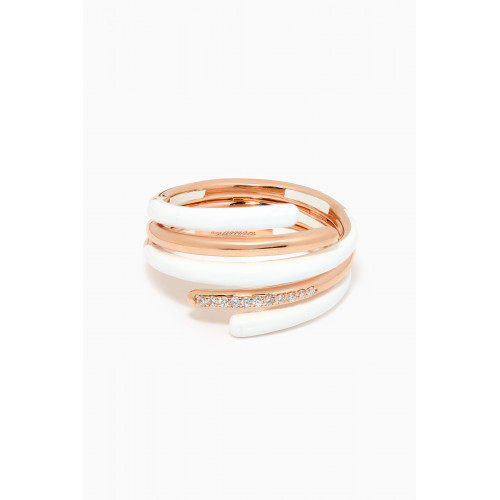 Samra - Sukar Diamond Ring in 18kt Rose Gold