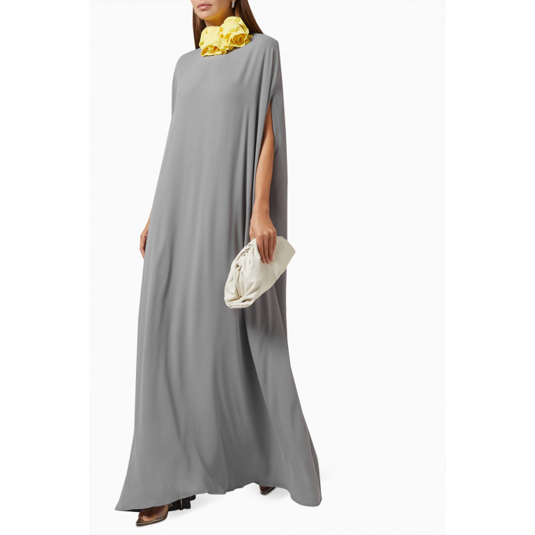 BERNADETTE - Eleonore Maxi Dress in Crepe Grey