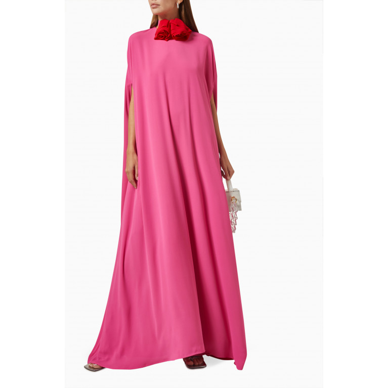 BERNADETTE - Eleonore Maxi Dress in Crepe Pink