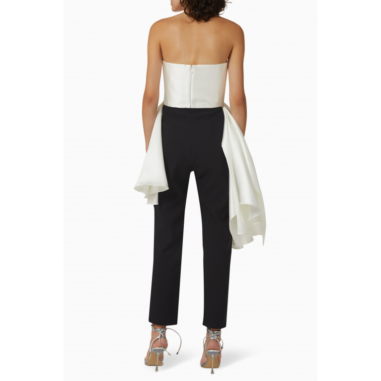 Solace London - Terrin Draped Jumpsuit in Crepe