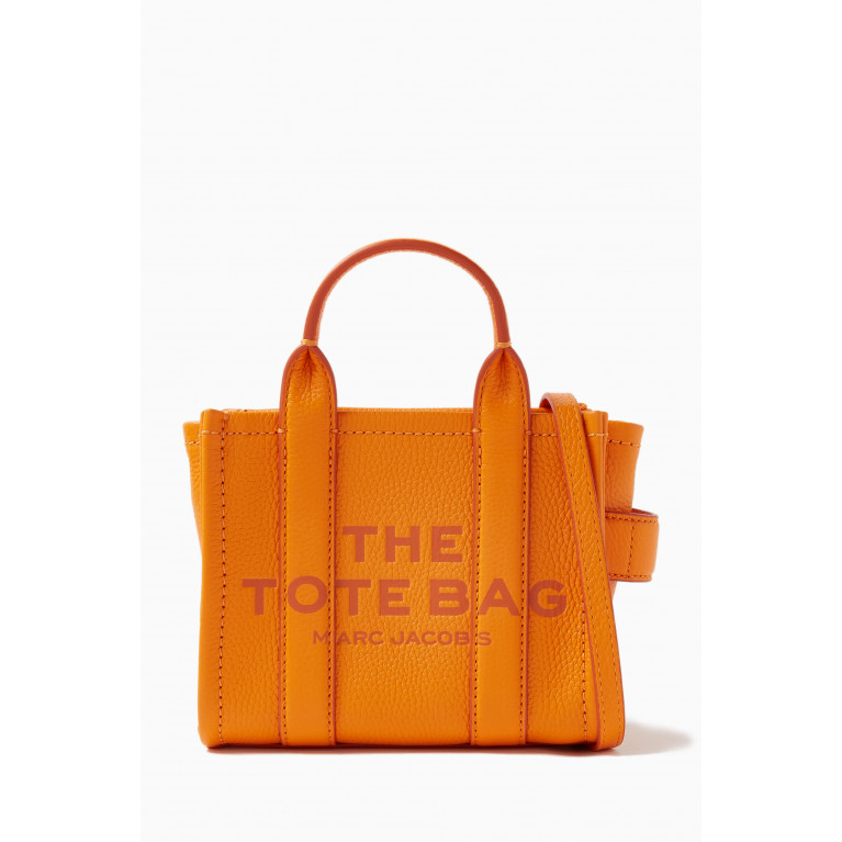 Marc Jacobs - Micro Top Handle Tote Bag in Cow leather Orange