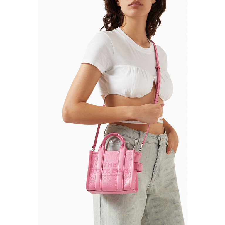 Marc Jacobs - Micro Top Handle Tote Bag in Cow leather Pink