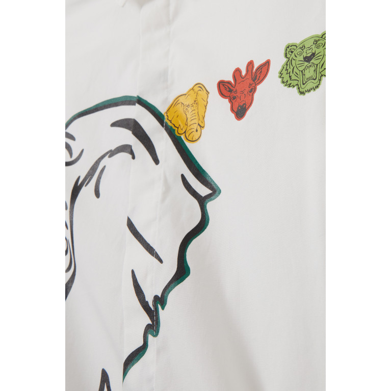KENZO KIDS - Party Capsule Elephant Logo Polo Shirt in Cotton