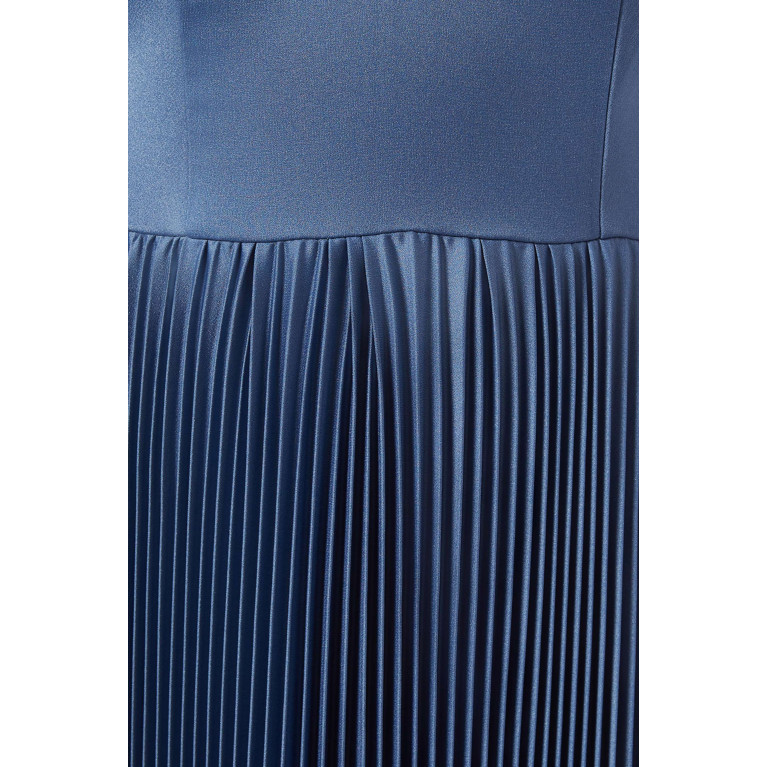 NASS - Pleated Maxi Dress Blue