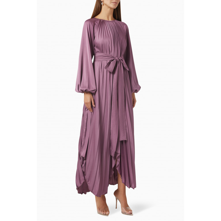 NASS - Pleated Midi Dress Purple