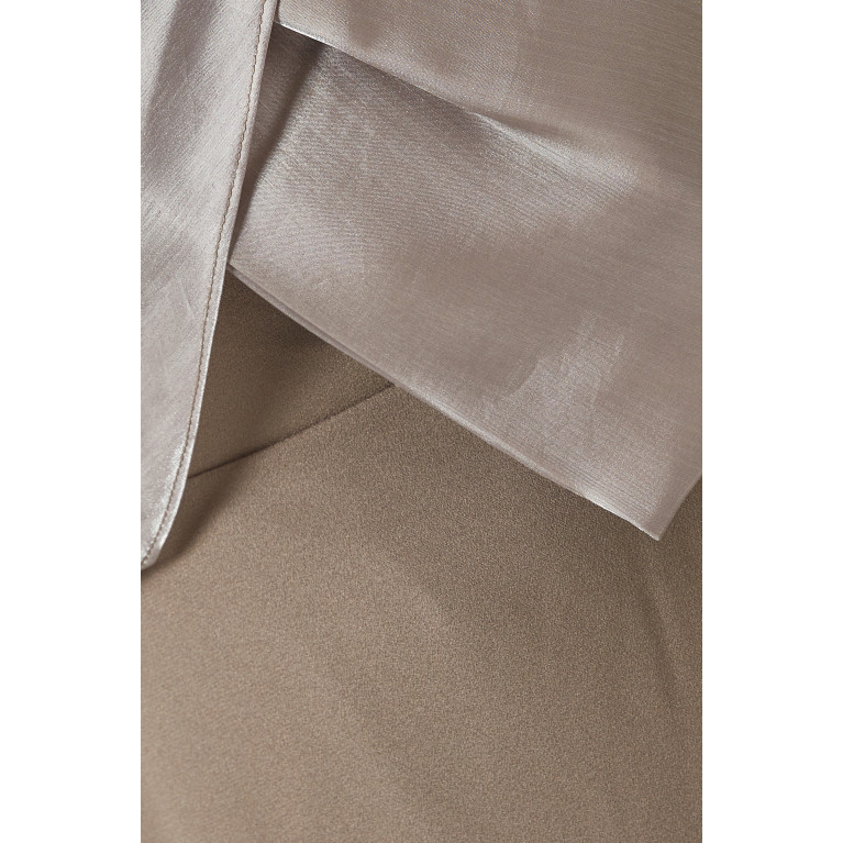 NASS - One-shoulder Maxi Dress Grey