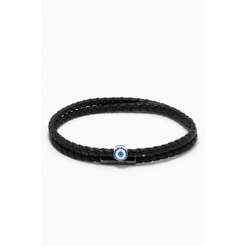 Tateossian - Evil Eye Bracelet in Recycled Corn Cable