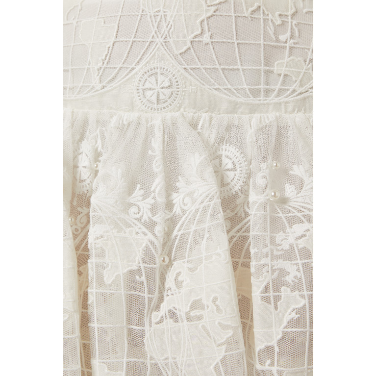 Zimmermann - High Tide Embroidered Skirt in Tulle