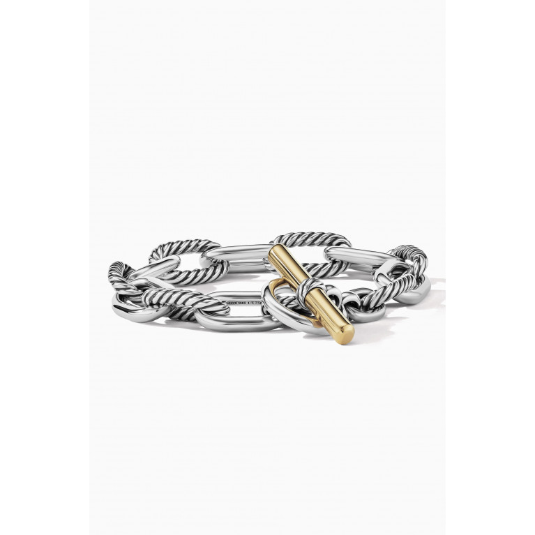 David Yurman - DY Madison® Toggle Chain Bracelet in 18kt Yellow Gold & Sterling Silver