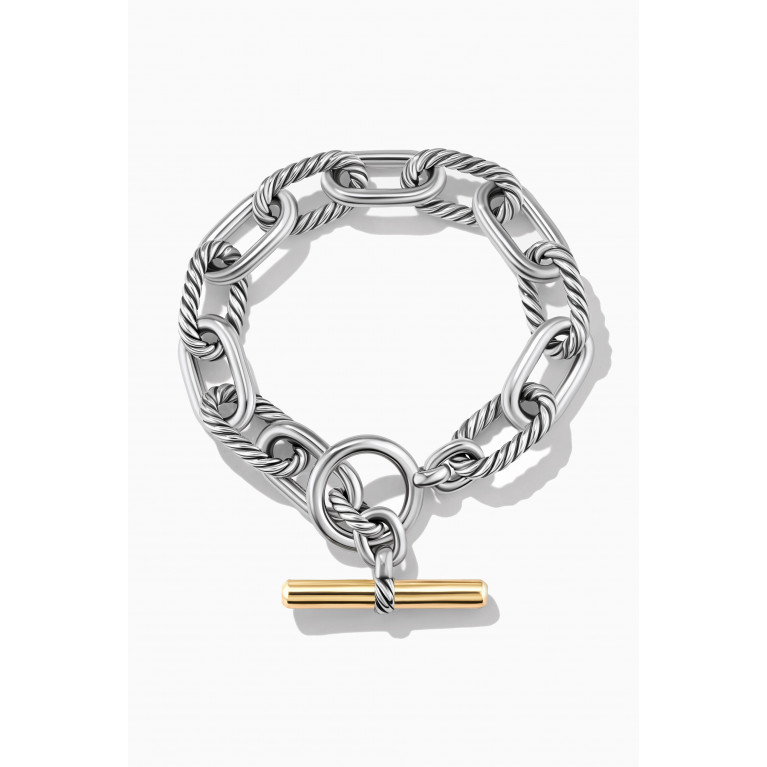 David Yurman - DY Madison® Toggle Chain Bracelet in 18kt Yellow Gold & Sterling Silver