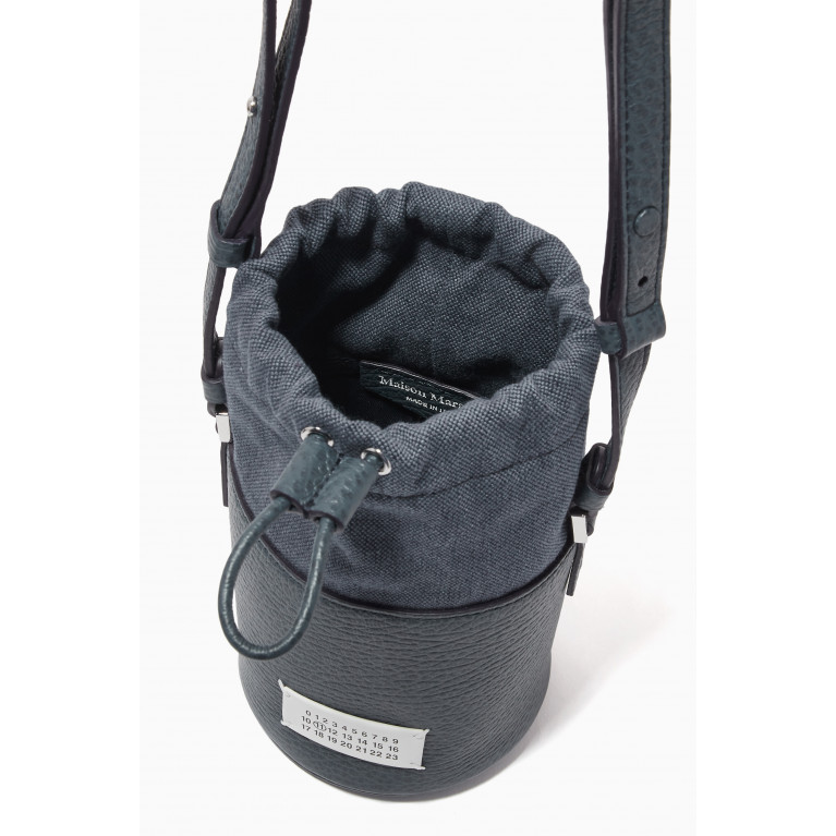 Maison Margiela - Mini 5AC Bucket Bag in Leather & Canvas
