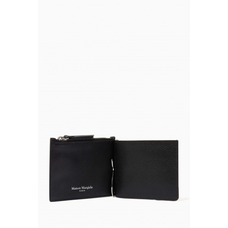 Maison Margiela - Four Stitch Bi-fold Card Wallet in Grained Leather