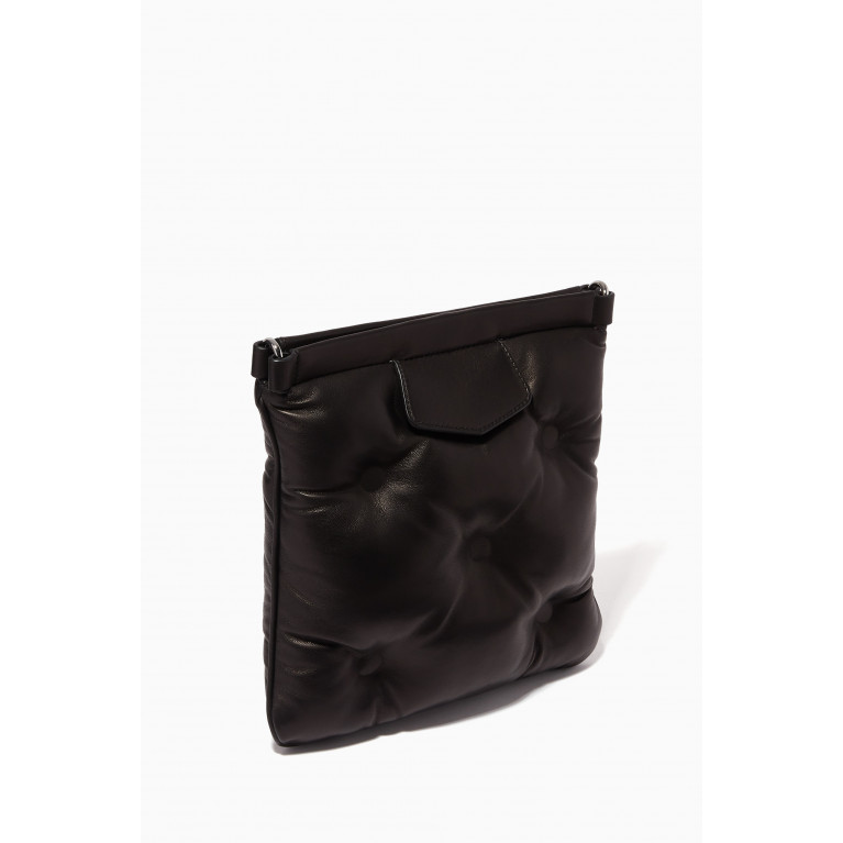 Maison Margiela - Glam Slam Flat Messenger Crossbody Bag in Leather