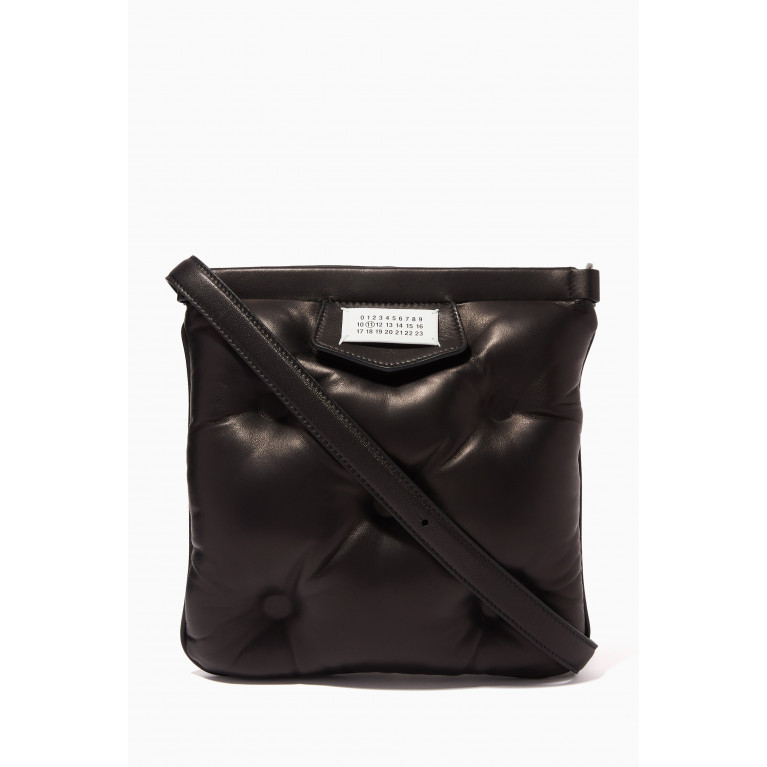 Maison Margiela - Glam Slam Flat Messenger Crossbody Bag in Leather